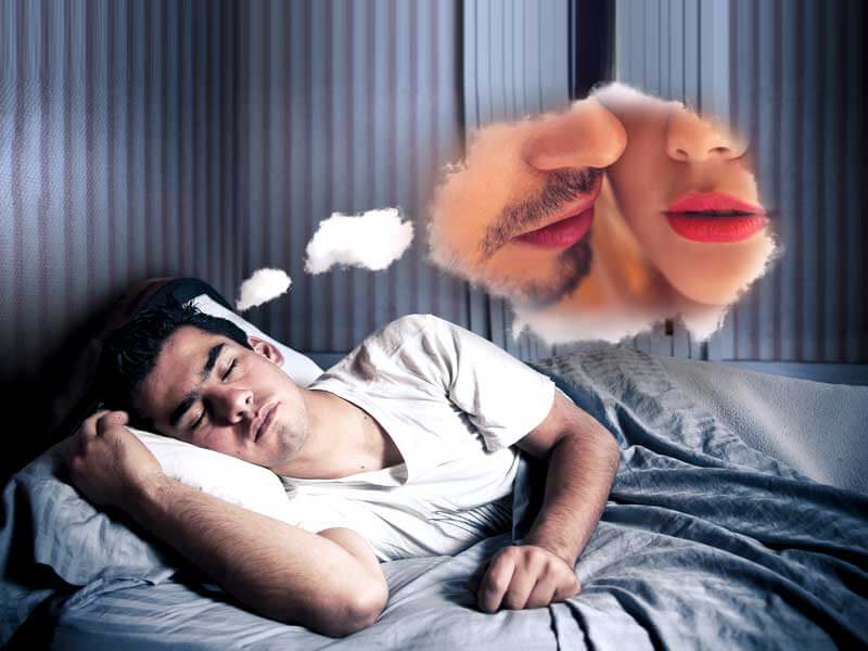 man dreaming about sex