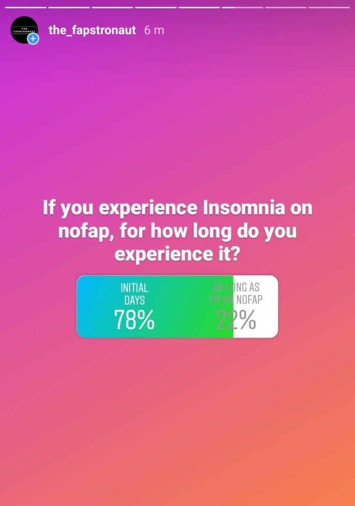 how long nofap insomnia lasts
