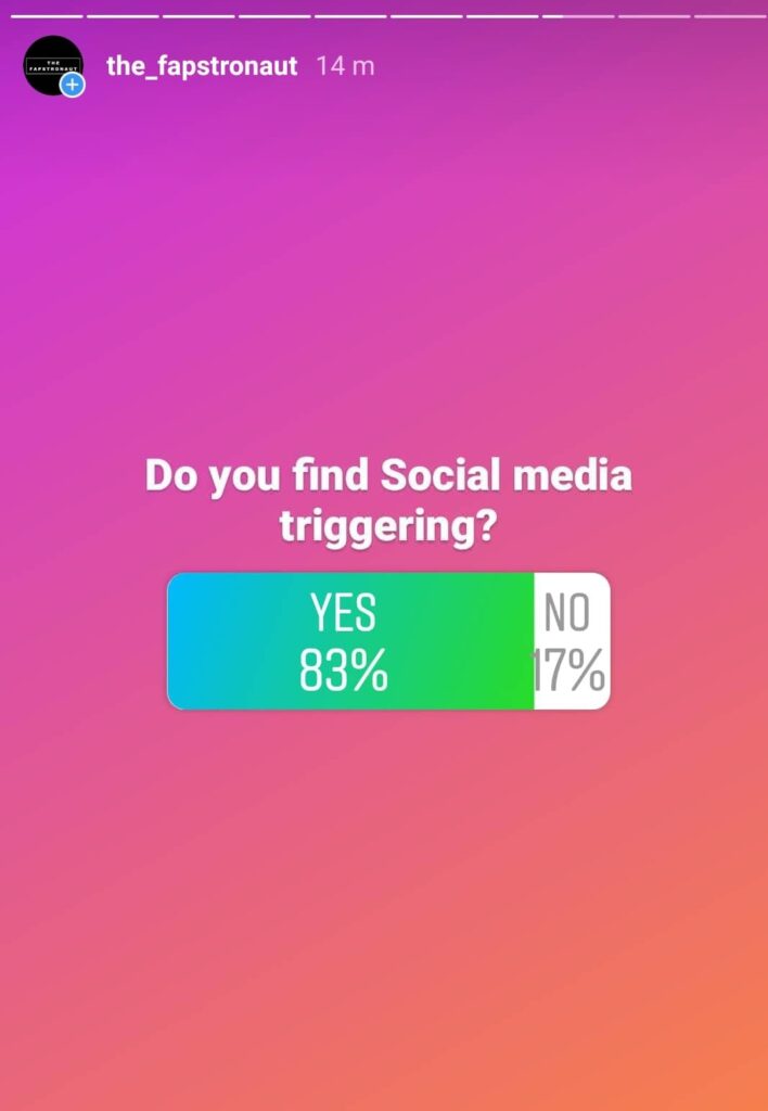 social media triggers urges to masturbate
