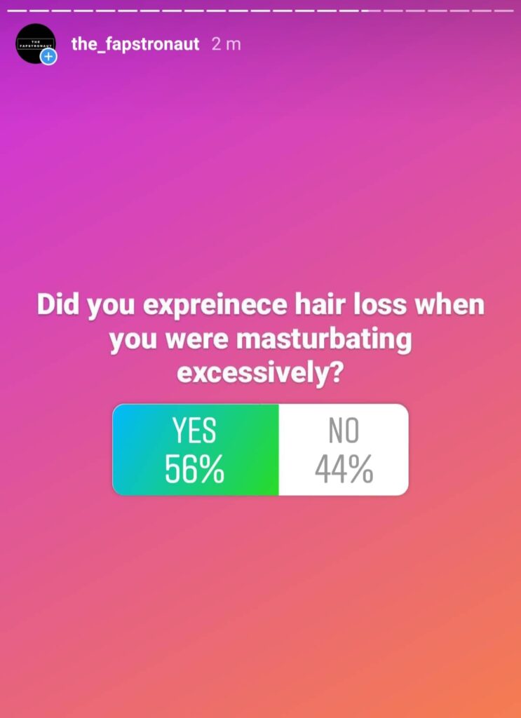 excessive masturbation can cause hair loss